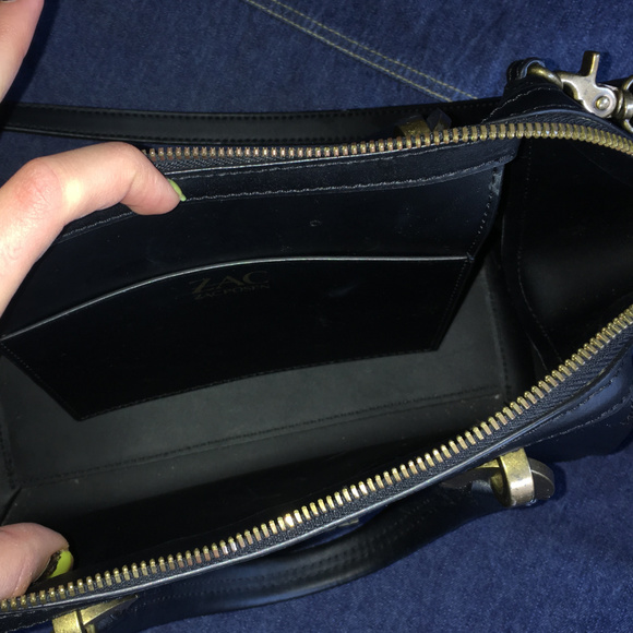 Zac Posen Eartha Iconic Black Leather Purse - Picture 6 of 7